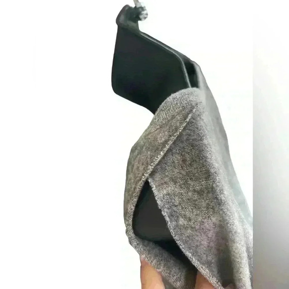 LANSTON women’s long sleeve cut out back open shoulder gray top size small used - Picture 3 of 9